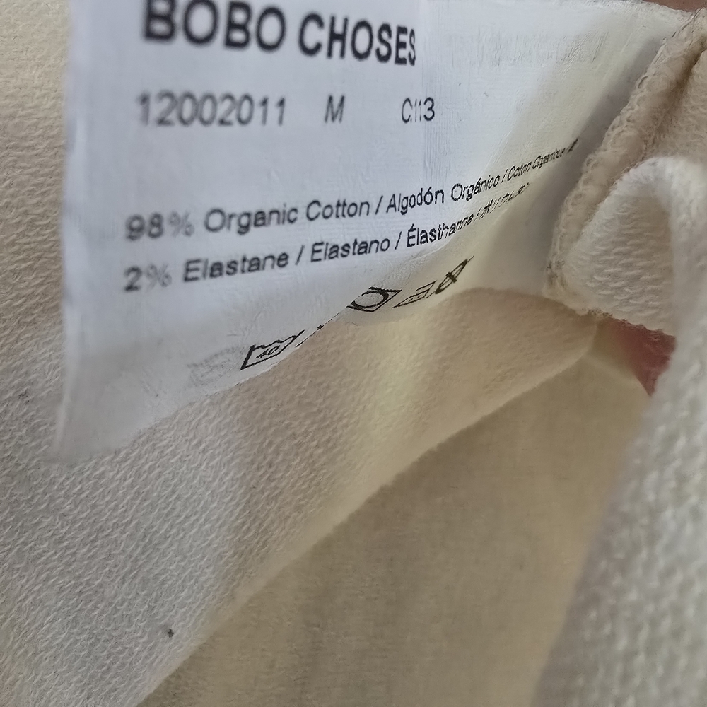 Bobo Choses Cream and Blue Short Sleeve Tee - Picture 6 of 12
